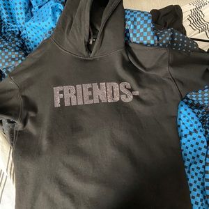 Vlone Black Graphic Hoodie